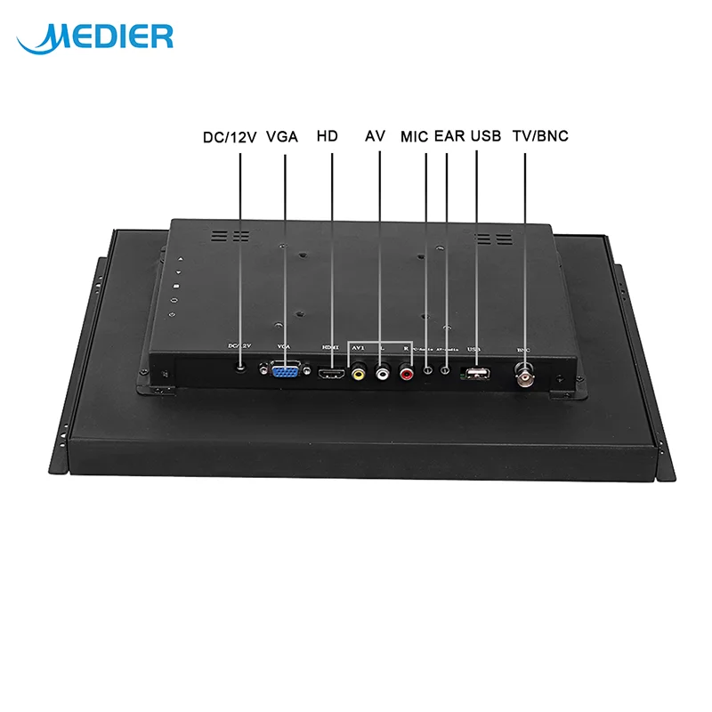 Medier  12.1 Inch flat  Capacitive Industrial Smart Board flat Touch Screen Monitor Display embedded monitor