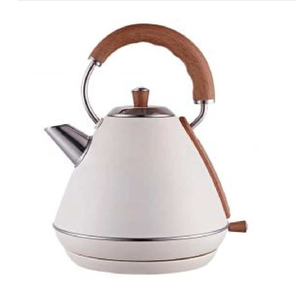 EVERGREEN 1.7L Kettle White Stainless Steel Cordless Electric Kettles with Strix Controller,Led indicator Perfect for Tea/Coffee