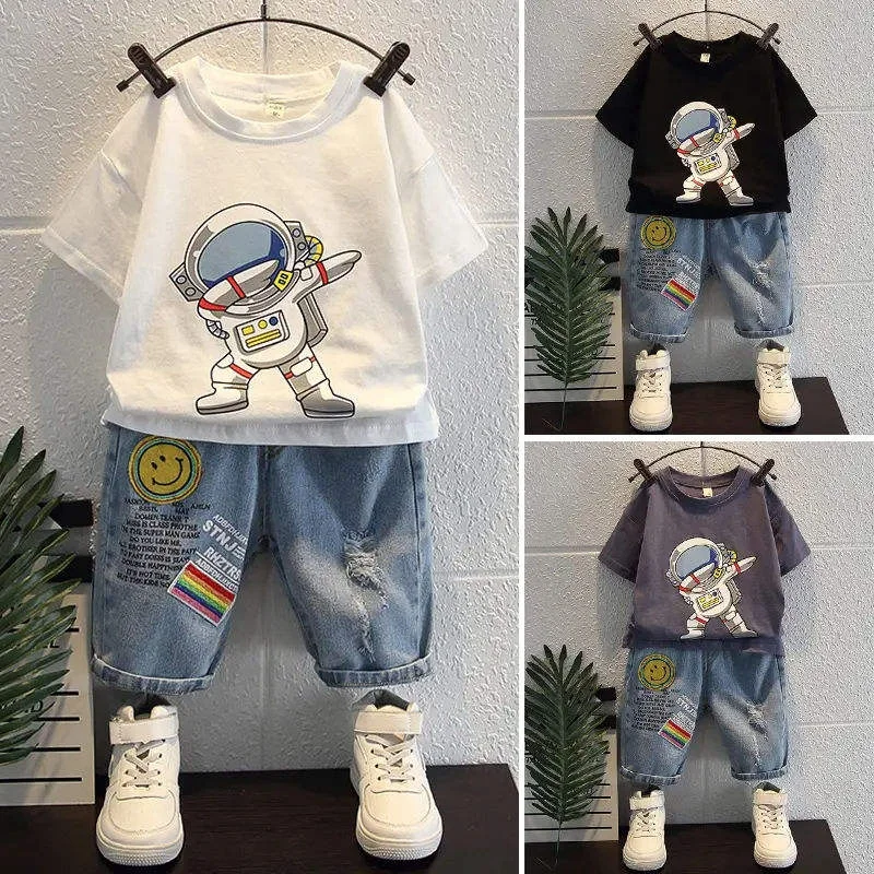 Baby Boys Summer Clothes Cotton Plaid Children Boys Summer Clothing Sets For Boy Short Sleeve Shirts + Shorts Baby Clothes Suit