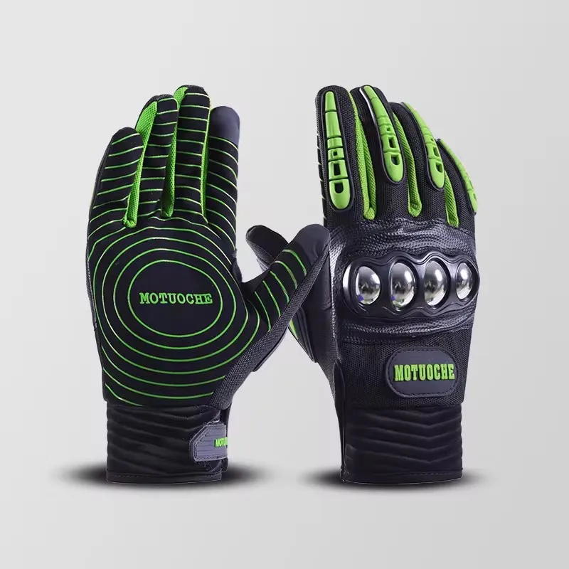Fashion breathable full finger custom men summer sports riding racing outdoor cycling gloves