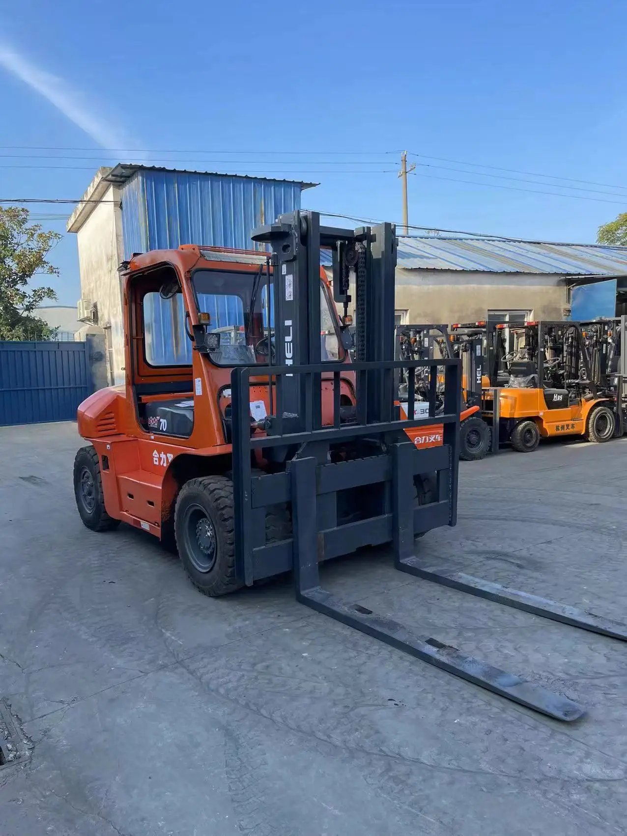 Almost New Chinese Original Used Excavator Machine Heli Forklift 7Ton Used Backhoe Road Roller Excavator Low Price Excavator