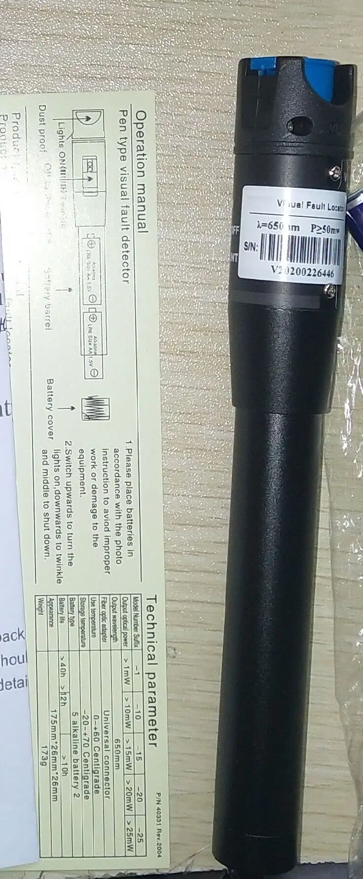 Visual Fault Locator 50mw fiber checker 5mW 10mW 20mW 30mW Visual Locator Fiber 50mw Ftth Optic Tool Kit