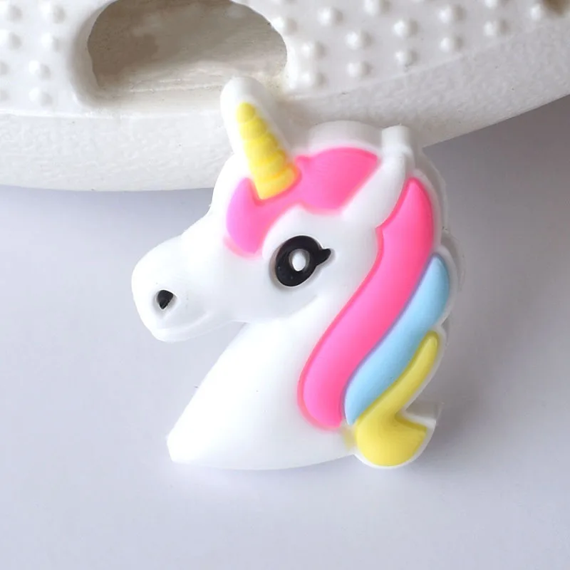PVC Shoe Charms Customized Croc Shoe Designer Decoration Arrival Unicorn Custom Rubber New Croc Shoe Charms for Kids