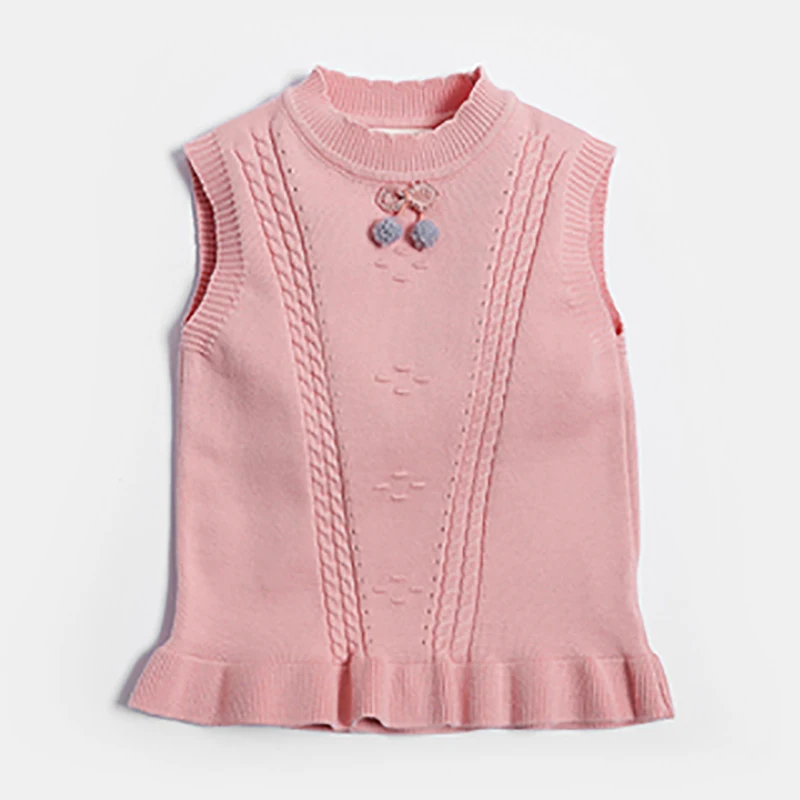 
Wholesale Comfortable Sleeveless Knitted Vest pure cashmere Kids Vest 