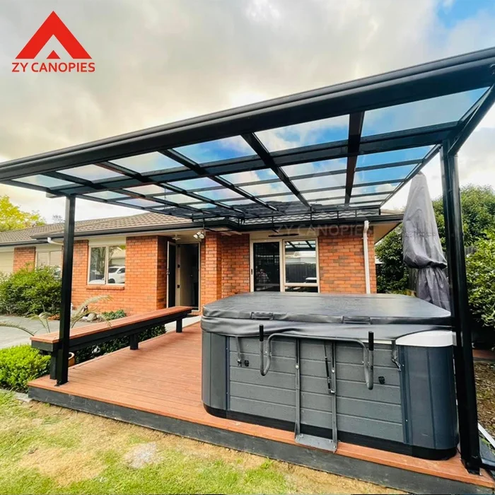 Sound Insulation Awning Canopies Aluminum Roof Canopy Polycarbonate Sheet Awning Balcony Canopy