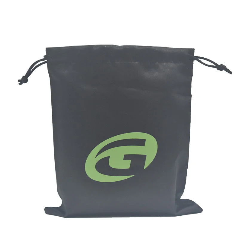 Recyclable Biodegrada Custom Logo Printed Silk Satin Dust Bags For Cloth And Handbag Luxury Gift Drawstring Bags