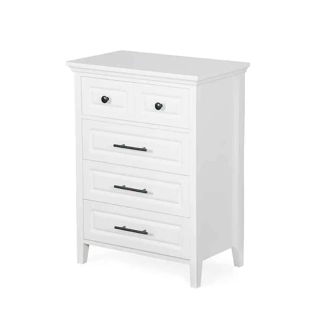 Best Selling White Bedroom MDF 5 Chest Of Drawer Wooden Locker Living Room Drawer Dresser Wood Storage Cabinet With Drawers