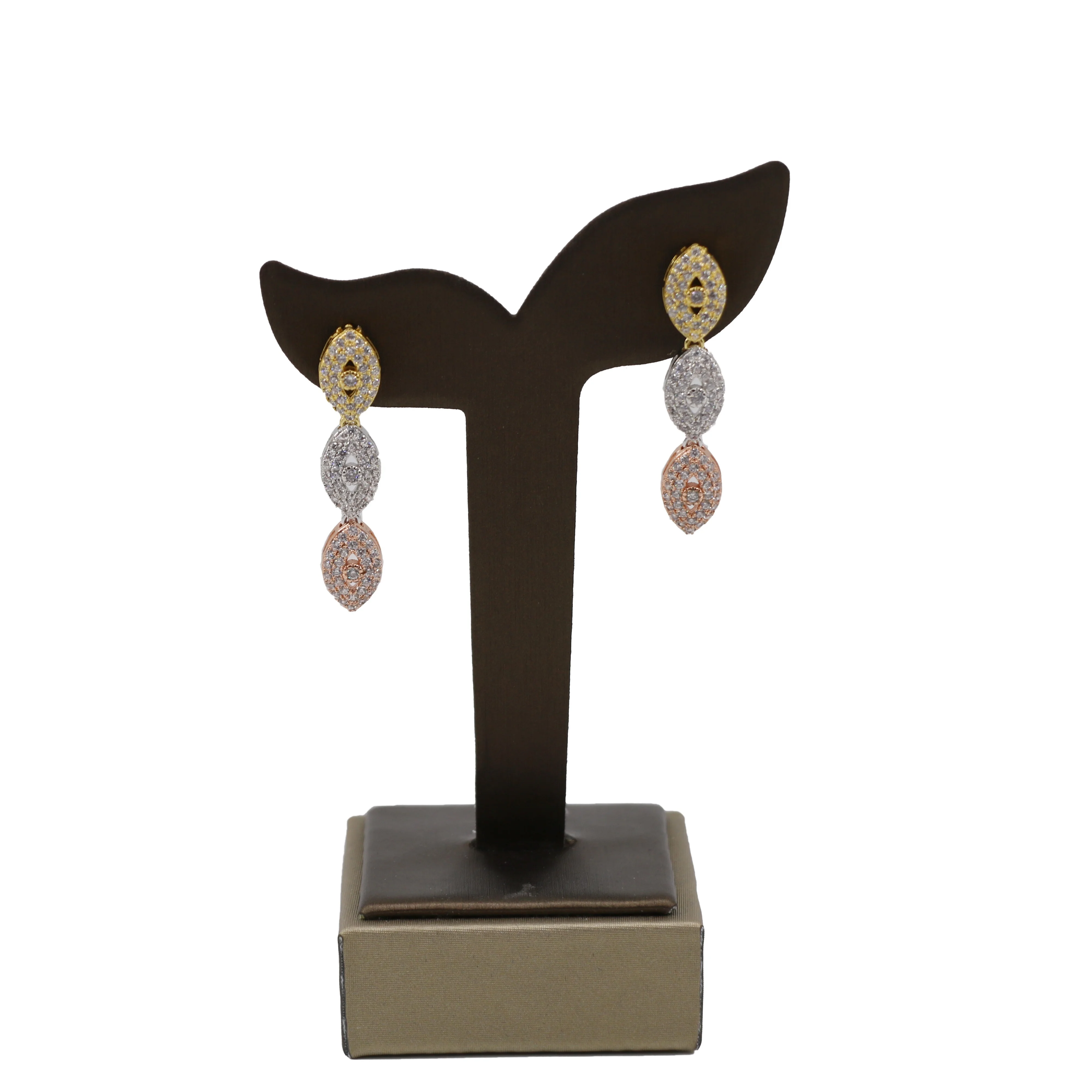 Bedazzled  Artificial Gold Jewelry Saudi Gold Bridal Jewelry Set 3 Tones Mixed Bangle Ring Sets for Jewelry