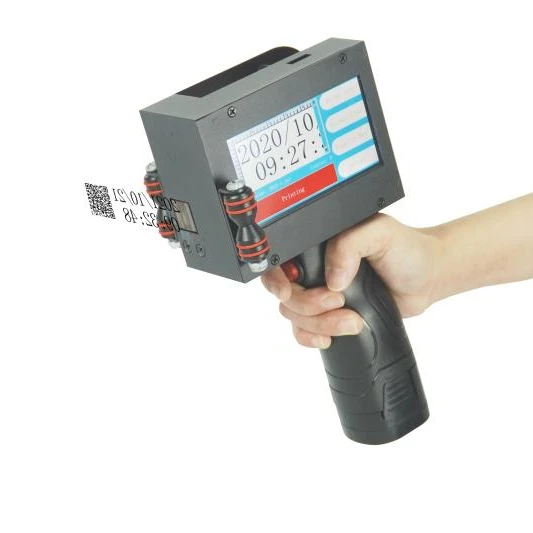 Semi-automatic industrial  hand printing machine on data coding manual batch coding inkjet printer for clothes and fabrics