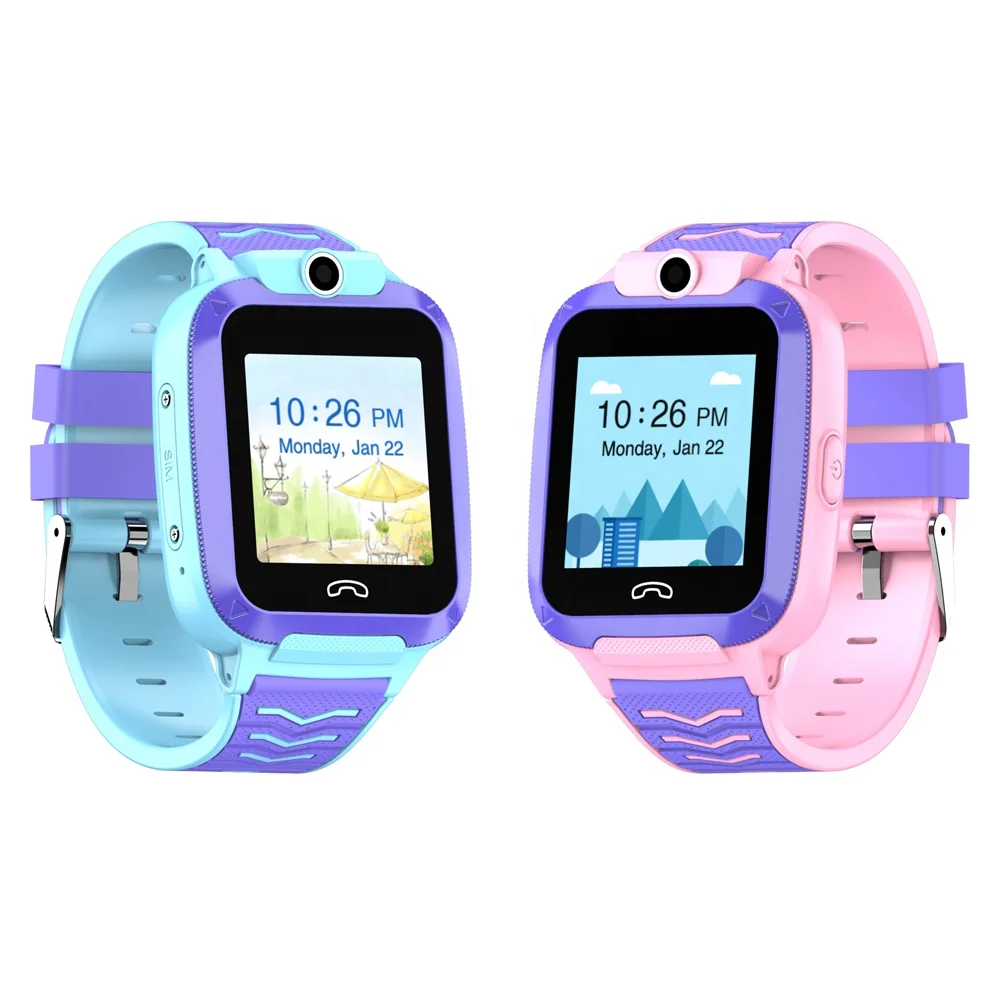 In stock 4g 3g kids gps smart watch tracker with camera wifi sos touch screen gsm smart watches phone for children Amazon