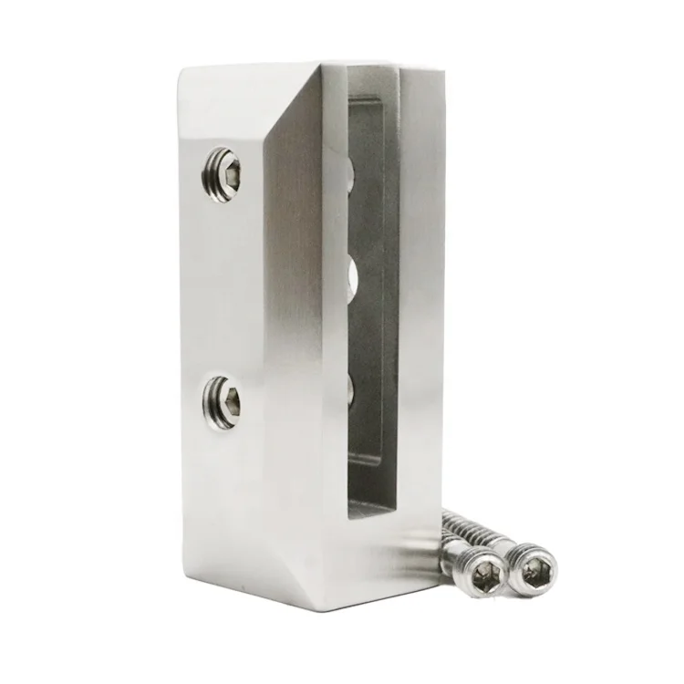 EKOO Modern side wall mount mini stainless steel handrail balustrade smart glass fence spigot