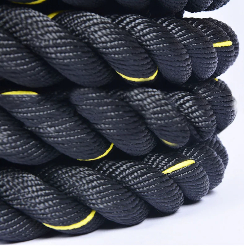 Combat Rope 49 FT Long with Anchor Strop and Protective Sleeve  for Power  UFC Training and  Gym Workout