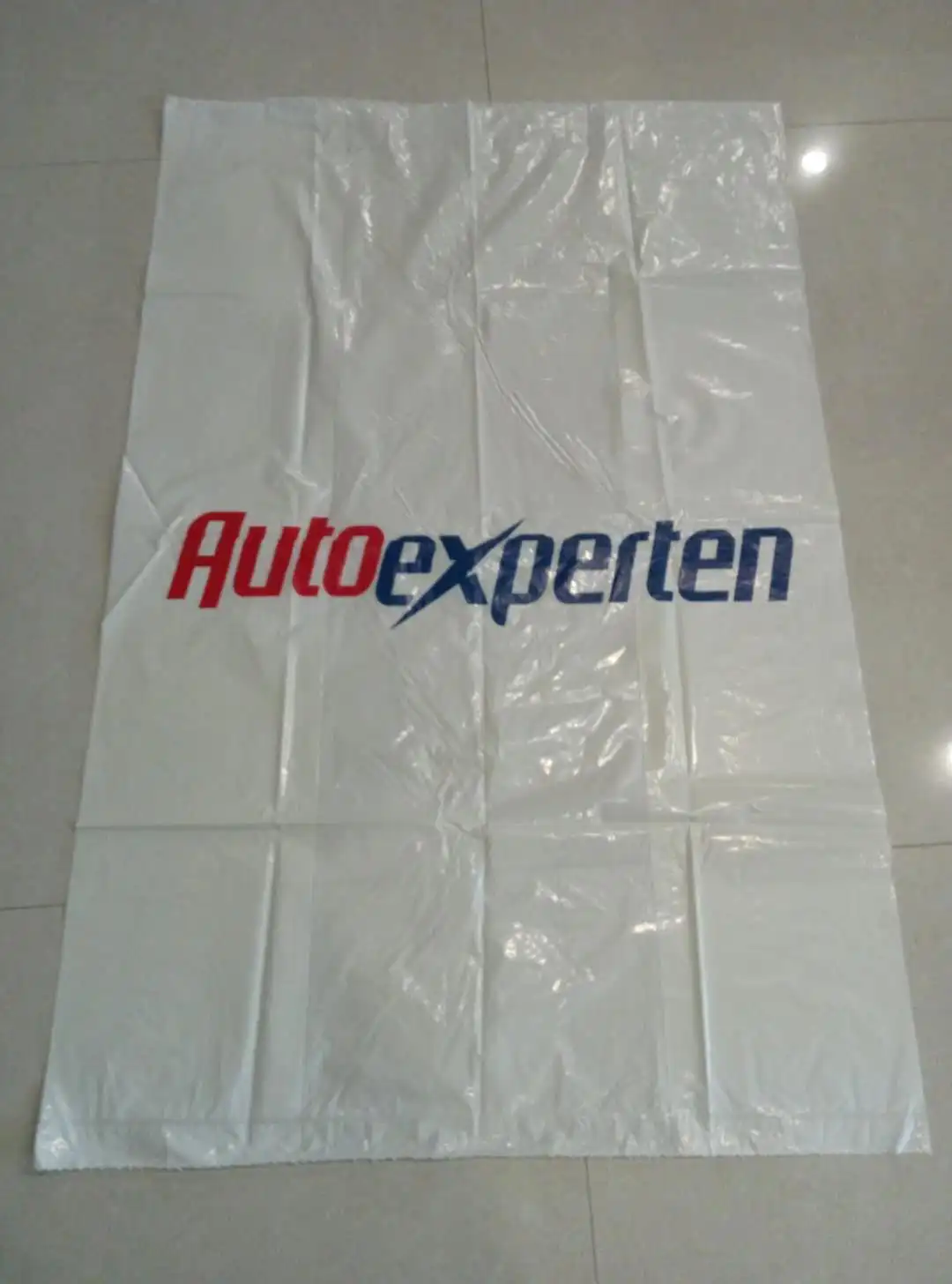 
spare car tire plastic storage tote bags for tyre packaging custom size disposable clear pe printing side gusset 