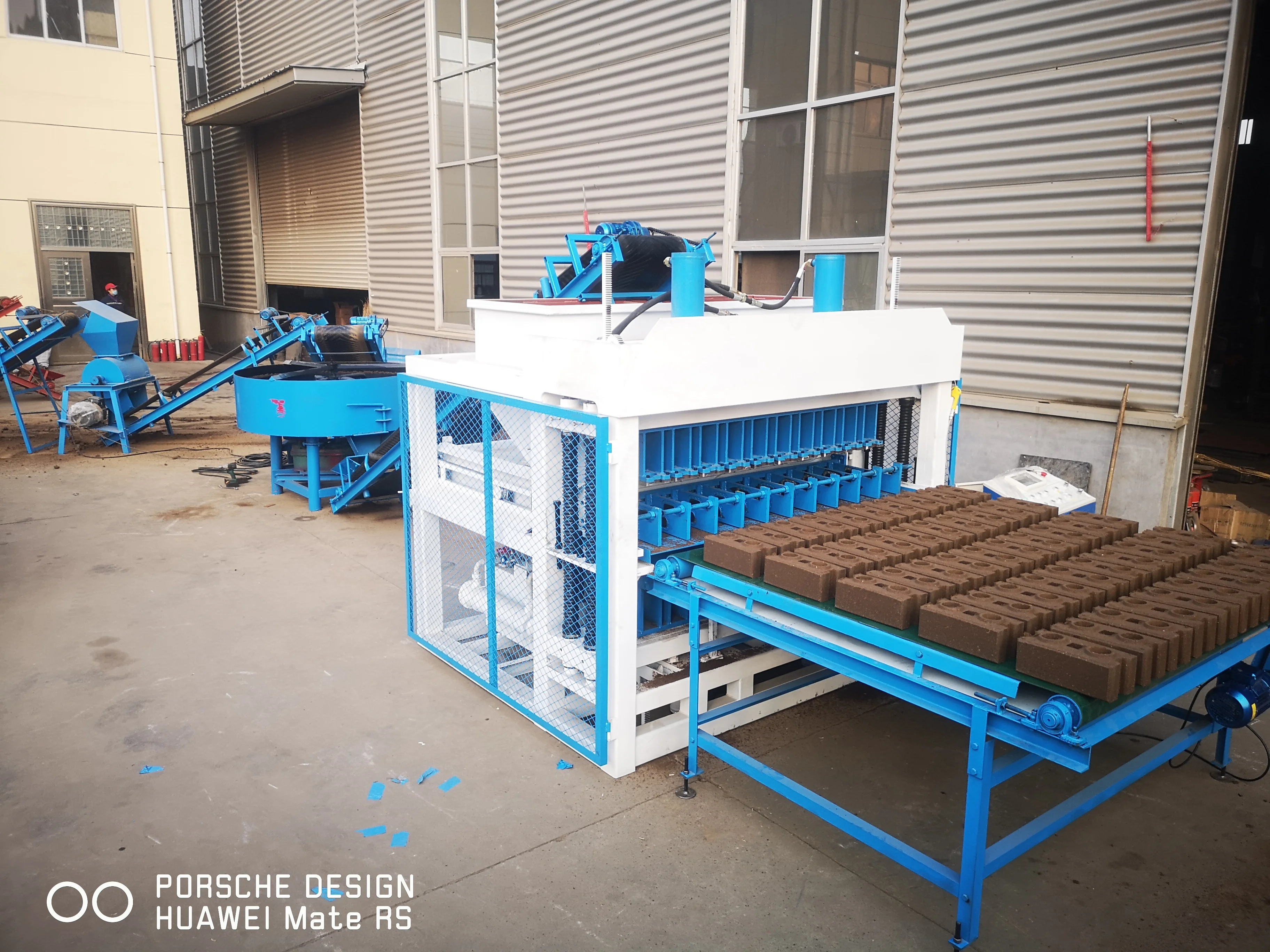 HBY10-10 Interlocking clay pressed brick industrial commercial machine manual compressed earth block making machine