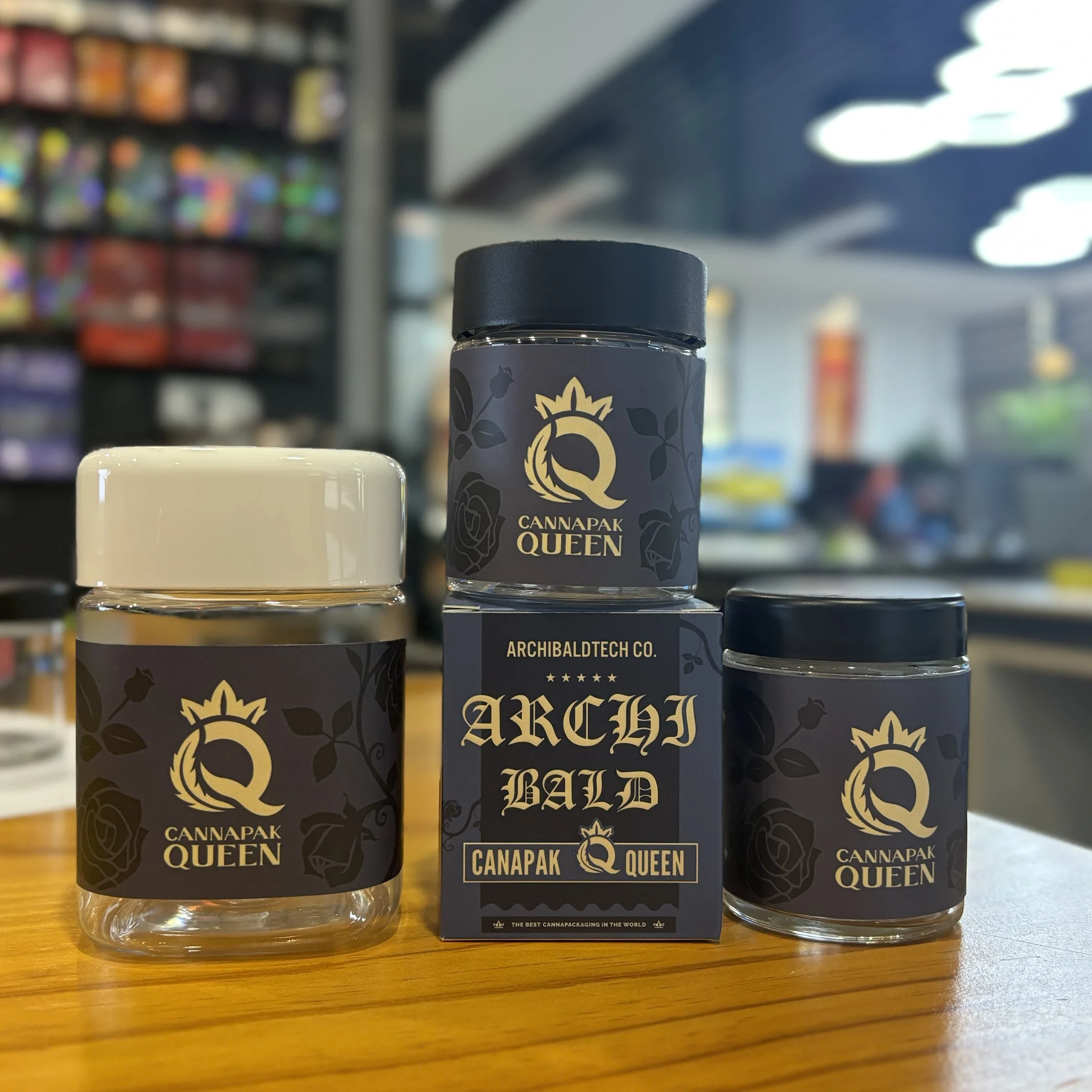 Large Capacity Custom Glass Jar Square 3.5g Odor-Resistant Jam Herb Spice Jars Cream Packaging Jar With Child Resistant Lid