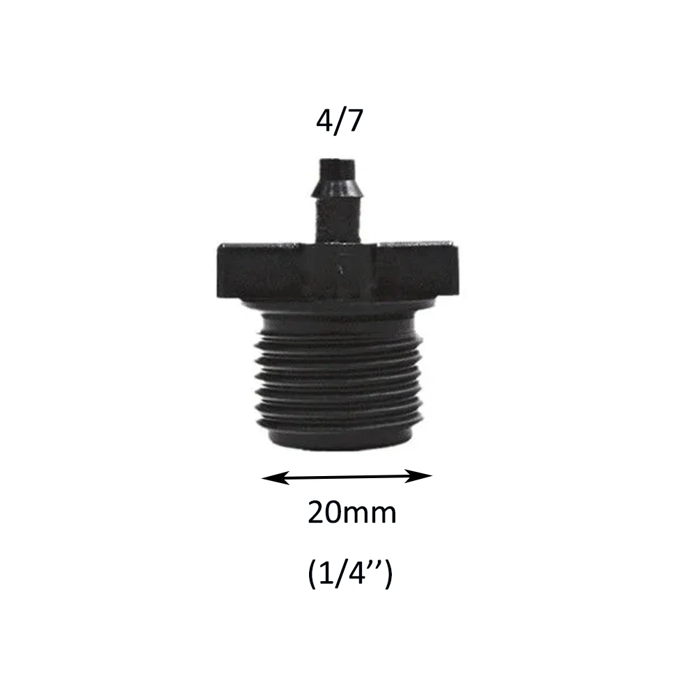 4/7 mm soft hose irrigation pipe fittings accessories mist sprayer direct connectors joint barded couplings tee pipe connector