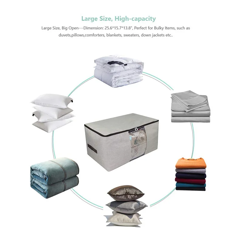 CHINA MANUFACTURE FOR 600D polyester oxford folding storage box(REACH EU standard )