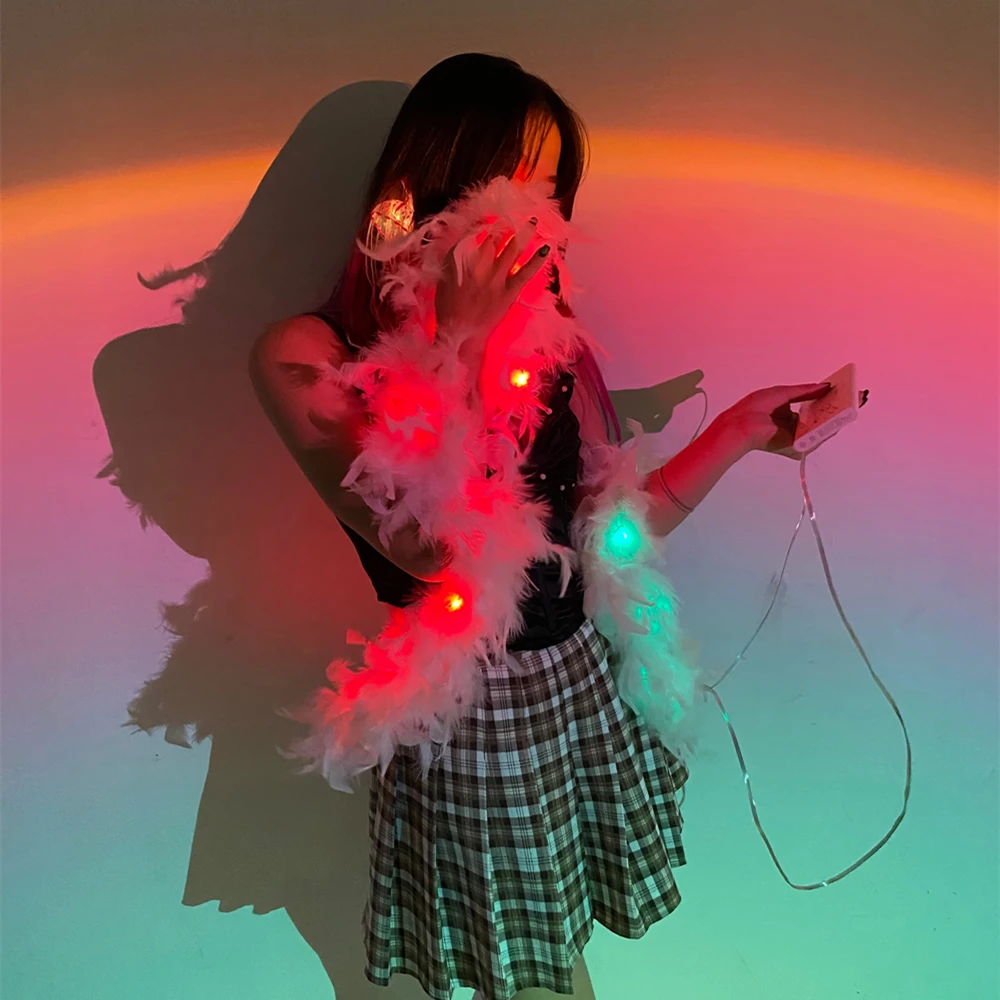SHINYOU Colorful LED Lights Boas for Party, Wedding, Halloween Costume, Christmas Tree and Home Decoration