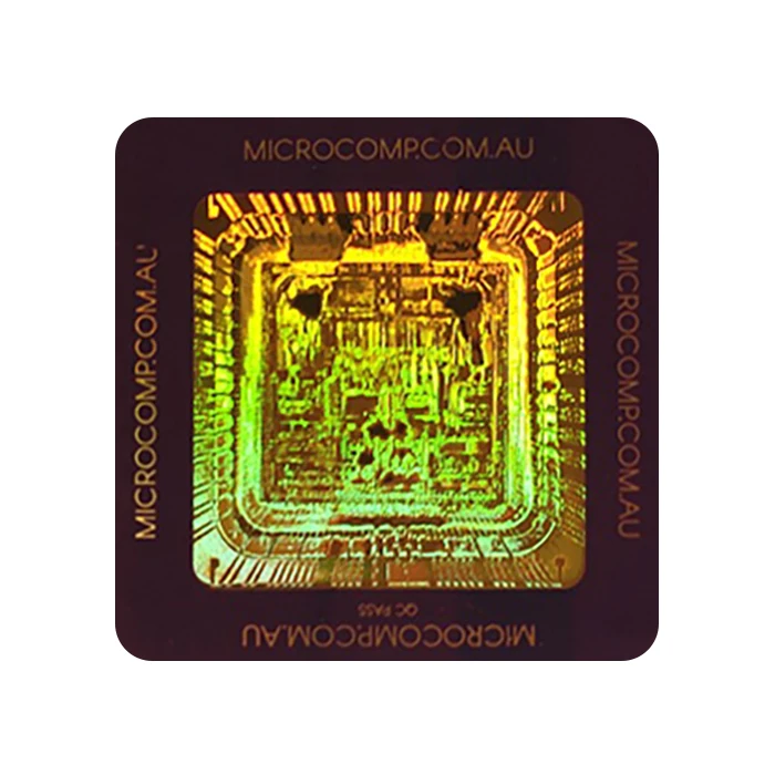 Custom 3d hologram with original laser holographic embossed label sticker