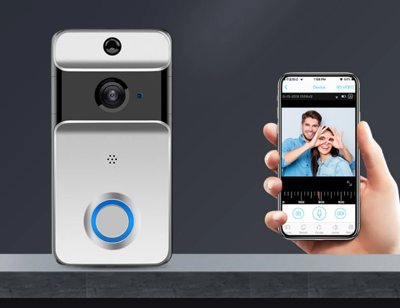 
Intercom Doorbell Waterproof Outdoor Doorbell Wireless Video Doorbell 