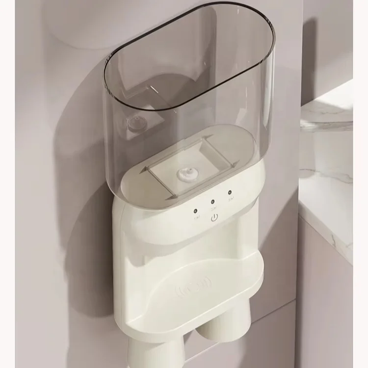 2025 Wall Mounting Automatic Mouthwash Dispenser With Magnetic Sensor Cup 600ML Water Tank for Household
