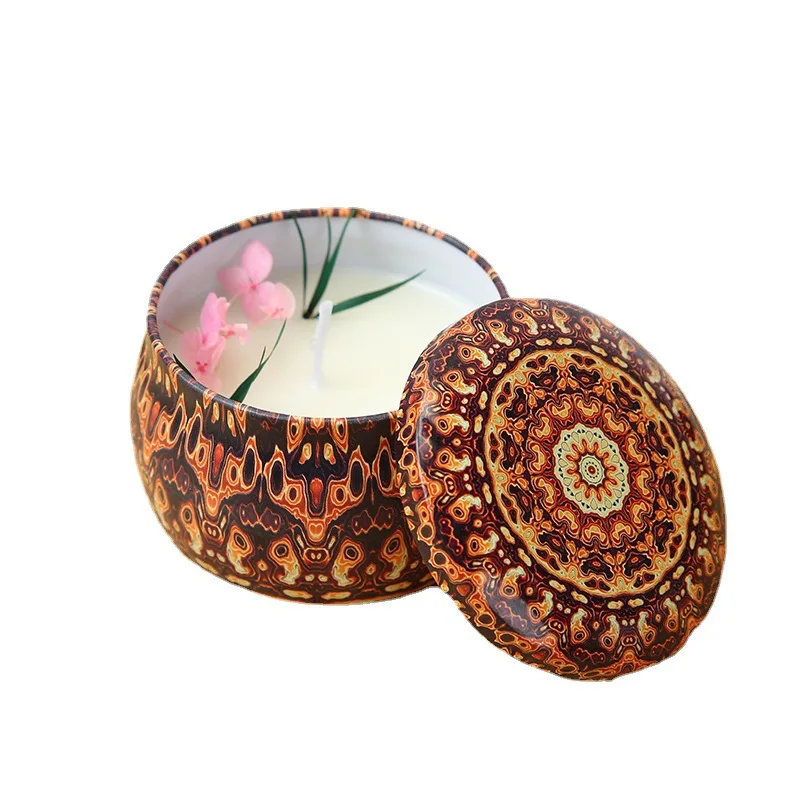 Wholesale Custom Tin Box Tin Can Scented Candle Luxury Scented Candle Jar For Home Decoration