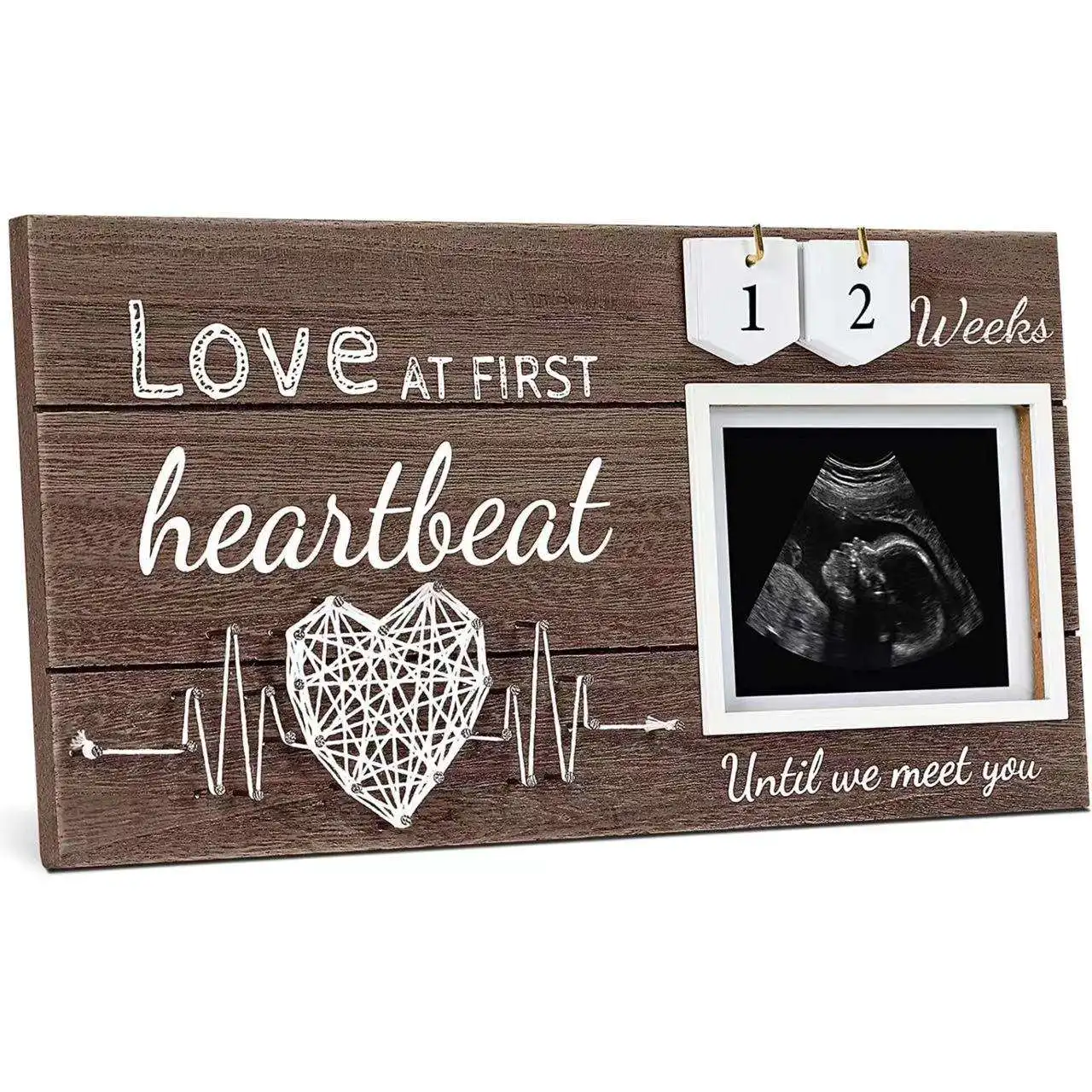 Customized Supplier Ultrasound Sonogram Mothers Day Pregnancy Gifts Wooden Photo Frame Baby Picture Frame