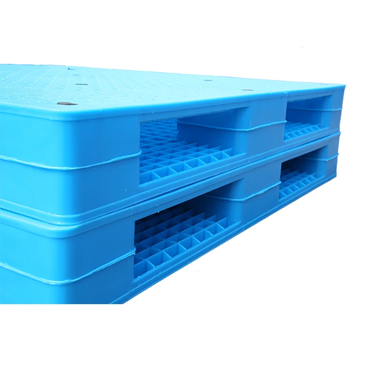 HDPE high quality from China suppliers for plant storage racking stackable used duty double faced flat plastic pallet