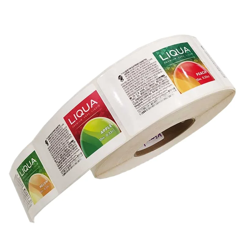 color label printing for small business roll to roll digital colorful CYMK label