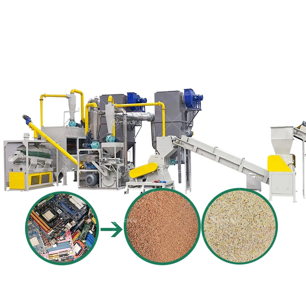 PCB Ewaste Shredding Machine For Electronic Recycling Business Scrap Pcb Recycling Machine