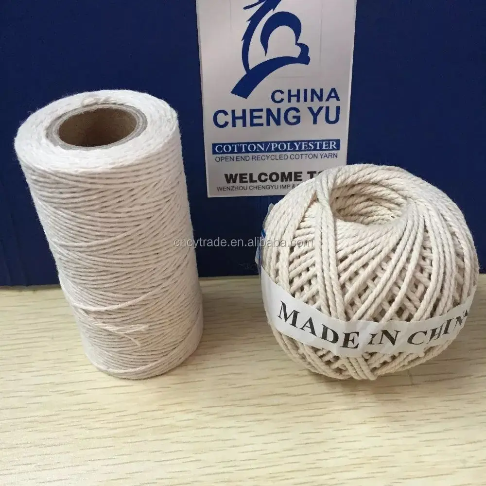 Factory Best-Selling Custom High-Quality Durable Sustainable Recyclable Natural White Cotton Twisted Rope Ball