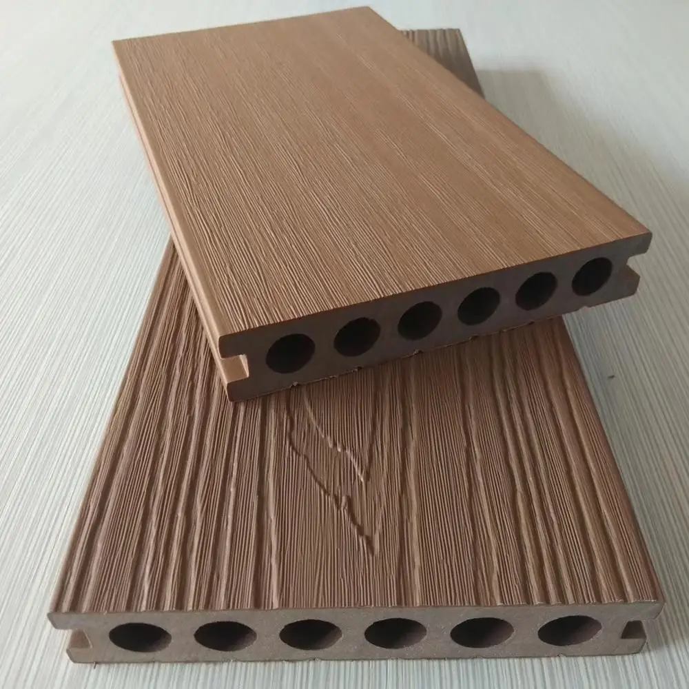 Hot sale waterproof exterior wood texture plastic composite wpc decking flooring covering