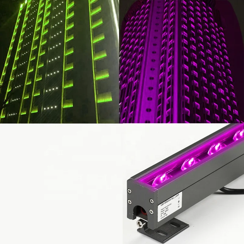 9 Вт RGB светодиодные подоконные светильники архитектурное освещение настенные красочные бра Водонепроницаемый Пейзаж декоративный