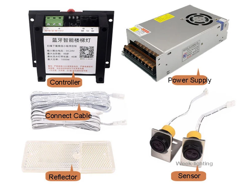 Stair LED PIR Motion Sensor Controller Dimming Light Strip Automatic Indoor Stairway Ladder Night Light 12V 24V