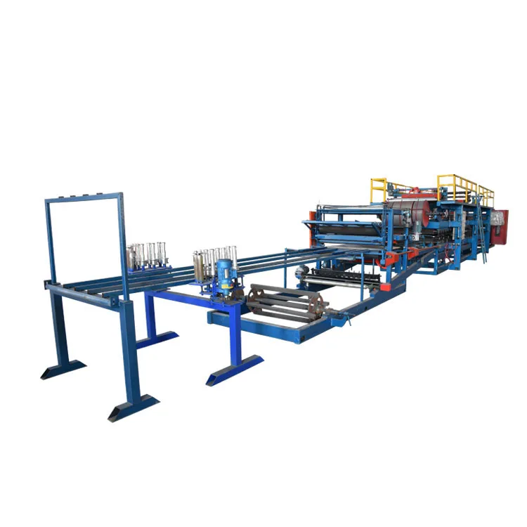 2024 Automatic Rock Wool Sandwich Panel Aluminum Composite Panel Production Line Machine For Roof Sandwich Panels