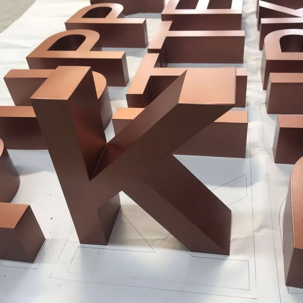 Custom led neon sign boxes letter shape english alphabet acrylic letters