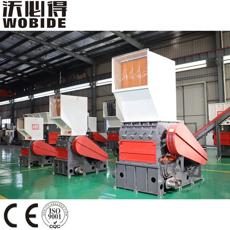 Plastic Bottle Film Pipe Purging Scrap Waste Recycling Plastic Crusher Machine Manufacture
