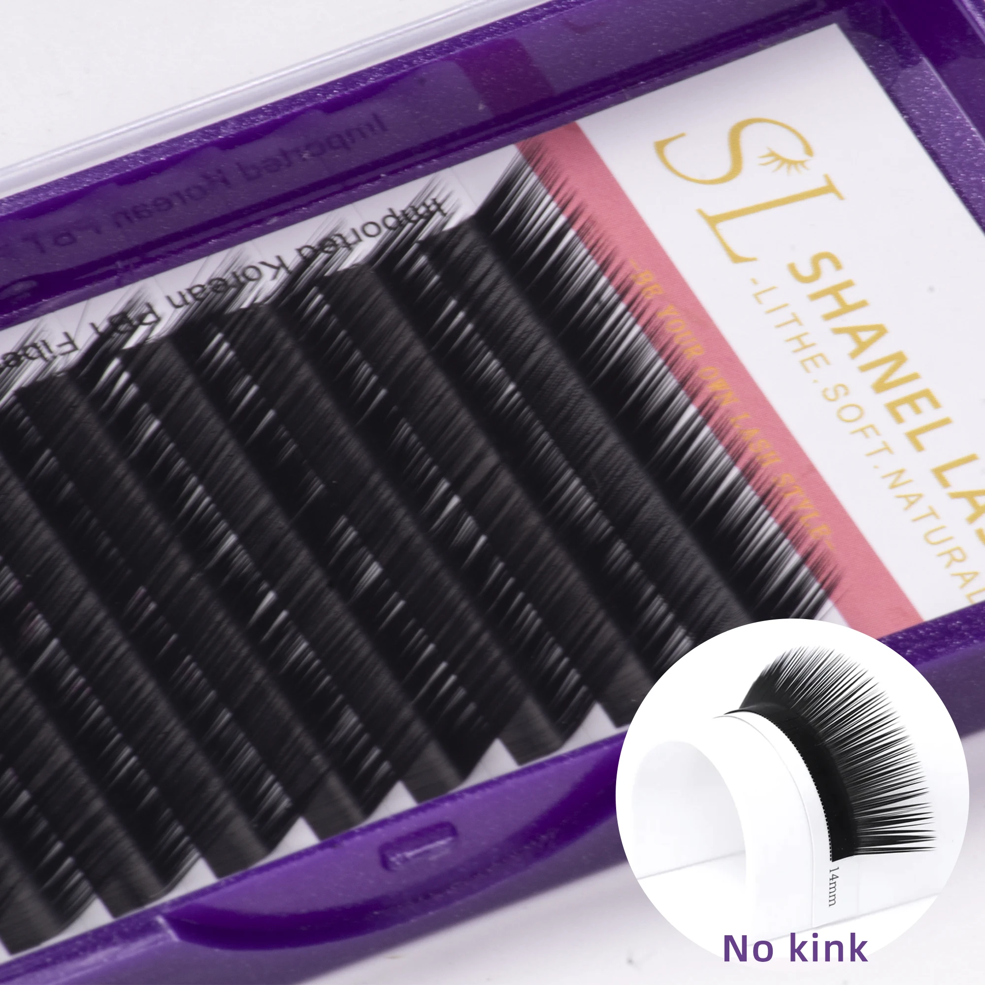 High Quality Individual Eyelash Extension Handmade L M Curl 0.07 Premium Mink Lashes Royal Mink Classic Volume Eyelash Extension