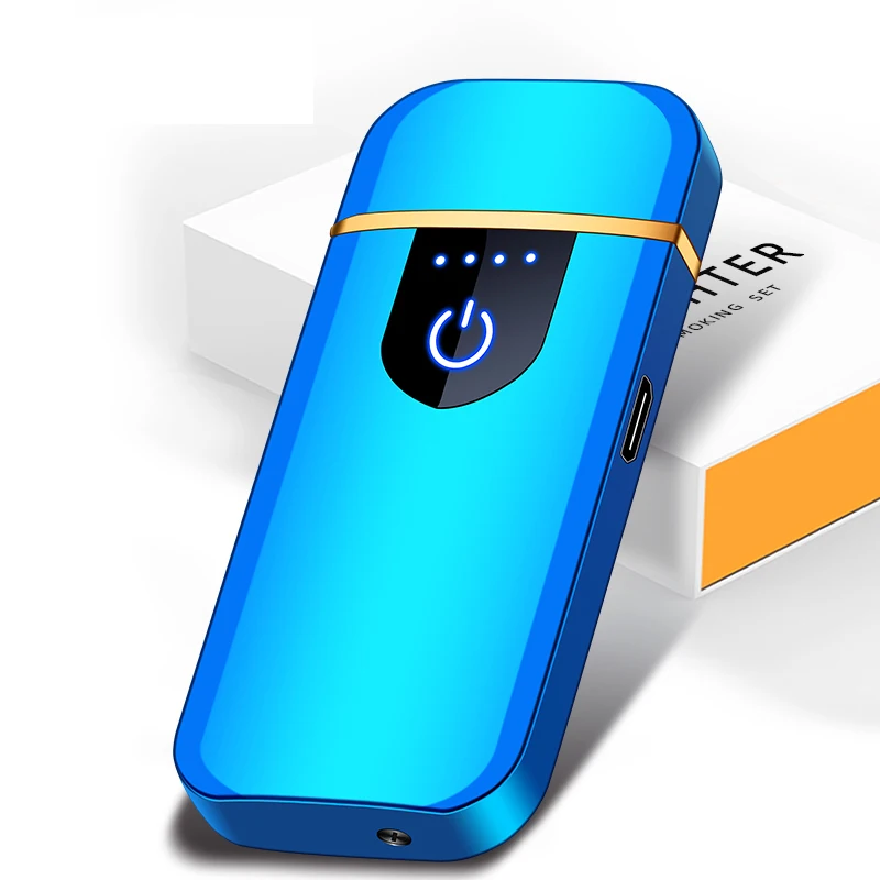 Metal Electric USB Lighter FR-709 New Low Price Slim Electronic Cigarette Zinc Alloy CLASSIC Giveaways Smoke Electronic 0.07KG