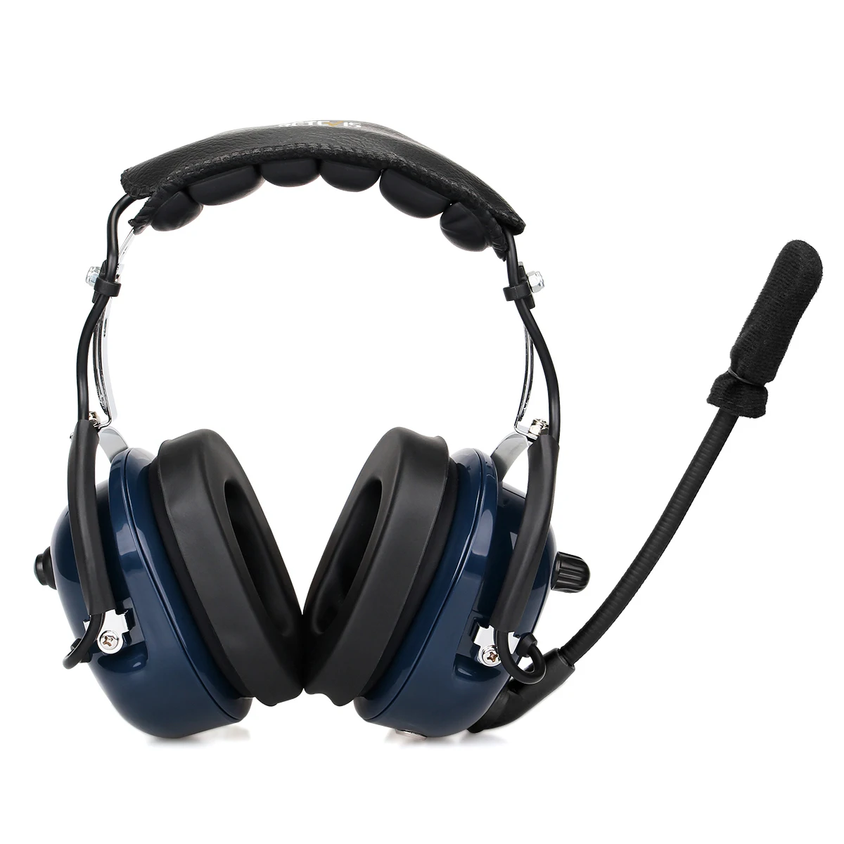 Blue VOX Volume Adjustment Speaker Noise Reduction Aviation MIC Headset with Finger PTT for Kenwood Retevis Retevis EH050K