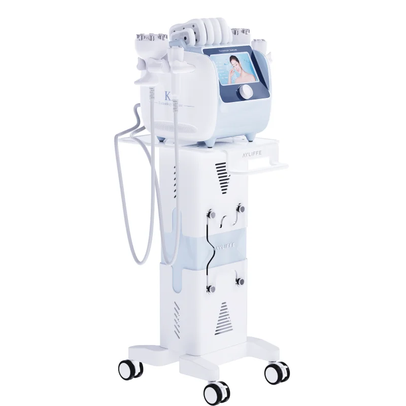 Ayliffe Negative Pressure Body Massage 40k Vacuum Cavitation Body Shaping EMS Rf  Face Slimming Machine with 6 EMS Pads