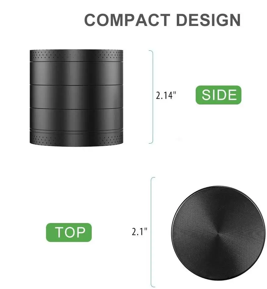 Roxyrolla Wholesale Custom LOGO Smoking Accessories Metal Manual Grinder Spices Herb Grinder Tobacco Grinder Machine