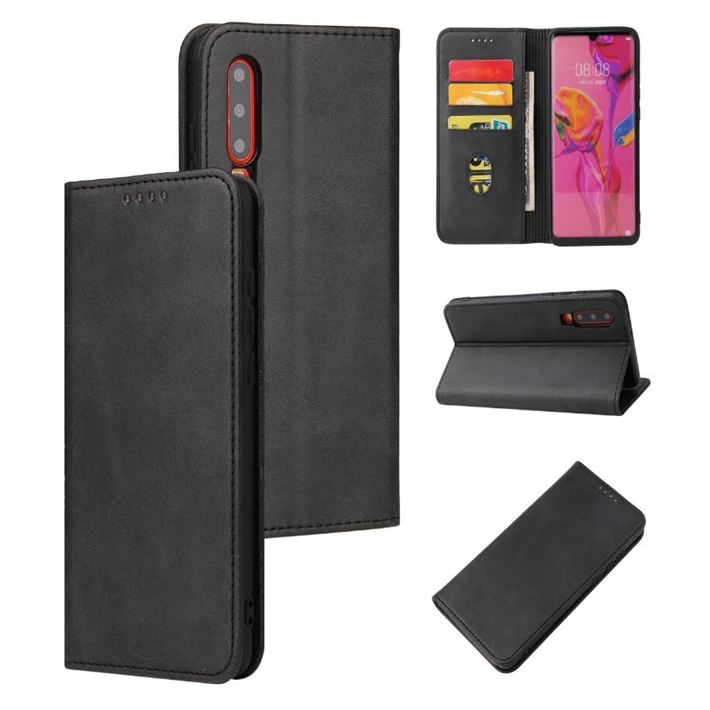 High Quality Leather Flip Wallet Mobile Magnet Phone Case For Huawei P40 Lite 5G P40 Lite E P40 P Smart 2020