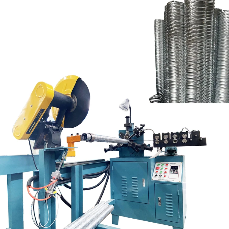 Grout Tube Post Tension Pipe Forming Machine Galvanized Steel Strip Metal Corrugated Pipe Spiral Duct Making Machine