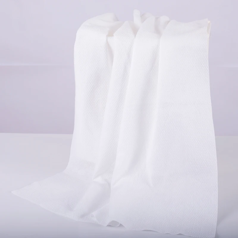 
High quality nonwoven bath towel Home Disposable Bathroom Shower Spunlace Nonwoven Bath biodegradable towel 