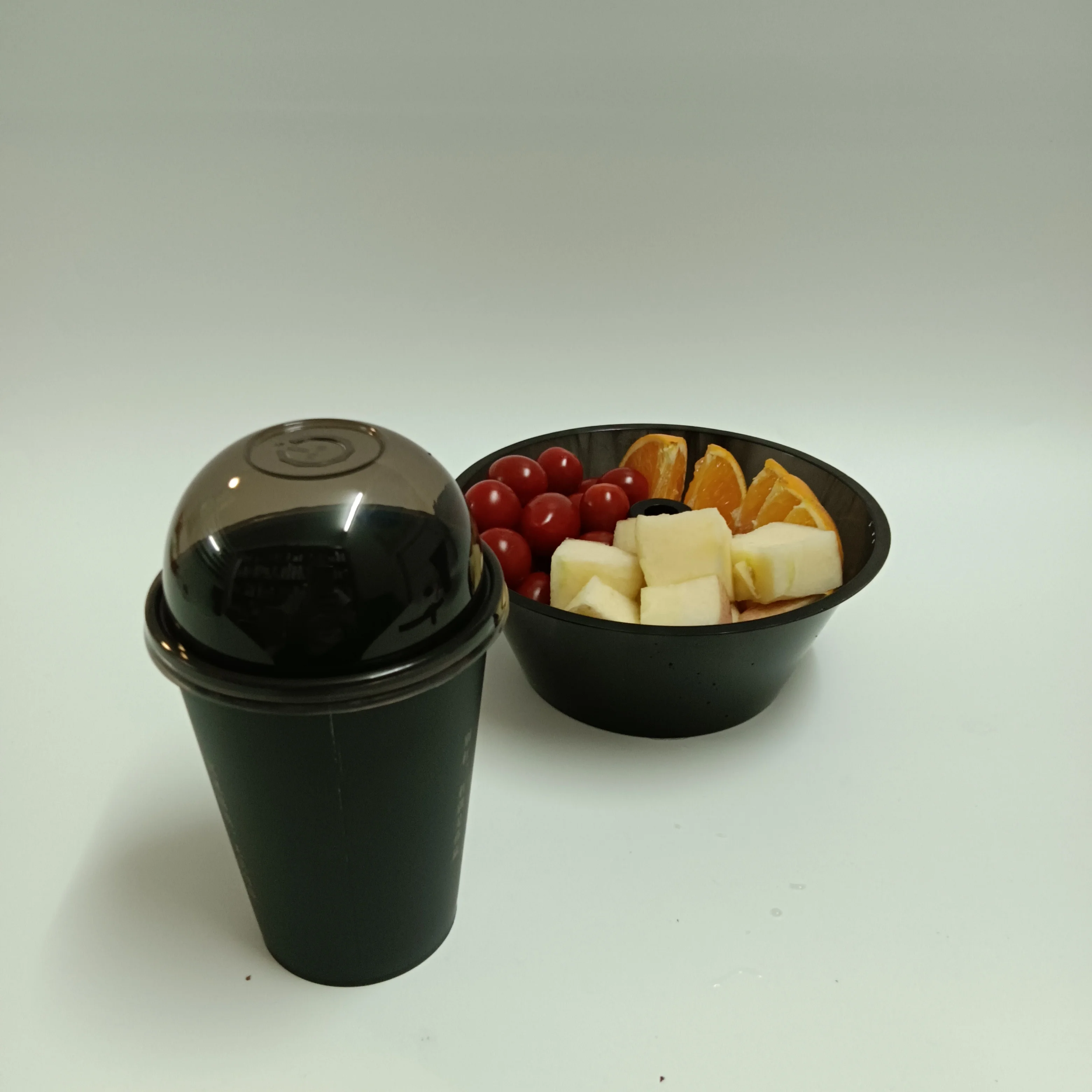 SP038 Food grade Hot Custom Logo movie display drink popcorn cheap cold plastic cup with snack tray