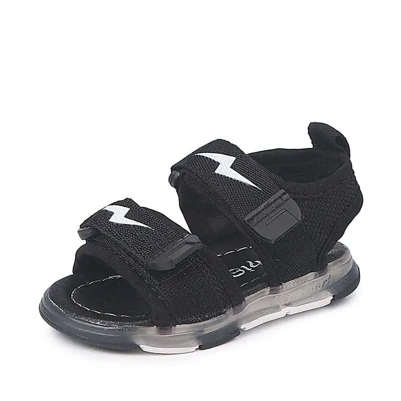 Boys Summer Beach Sandals Kid Fashion Breathable Sports LED Sandals Shoes