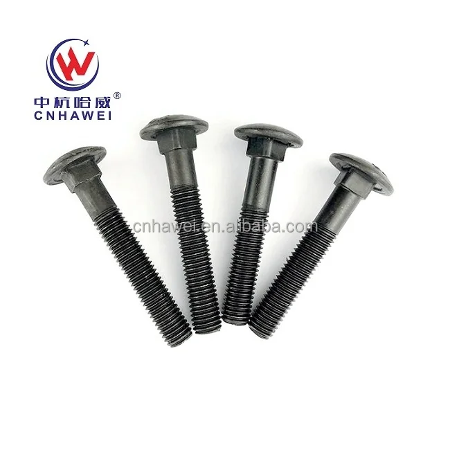 Grade 5 High-Strength M12 Head Square Neck Bolts 8 Din603 Black Stainless Steel Titanium 20mm M4 Plain Coach Carriage M10