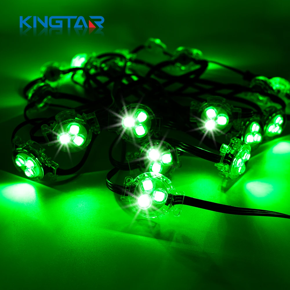 30mm DC12v Pixel Dot Christmas Lights Permanent Holiday Eaves Point Light Decoration