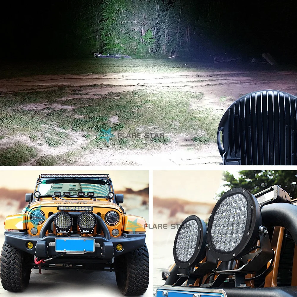 9inch 185W LED Round Work light , Spot HeadLight Offroad car Truck Lamp Decorative lights,4X4 off-road driving lights